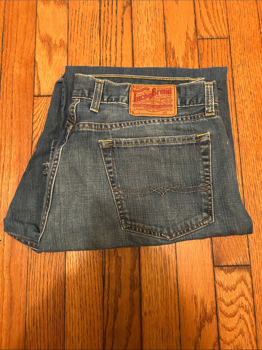 Lucky Brand Relaxed Wide-Leg Blue Jeans